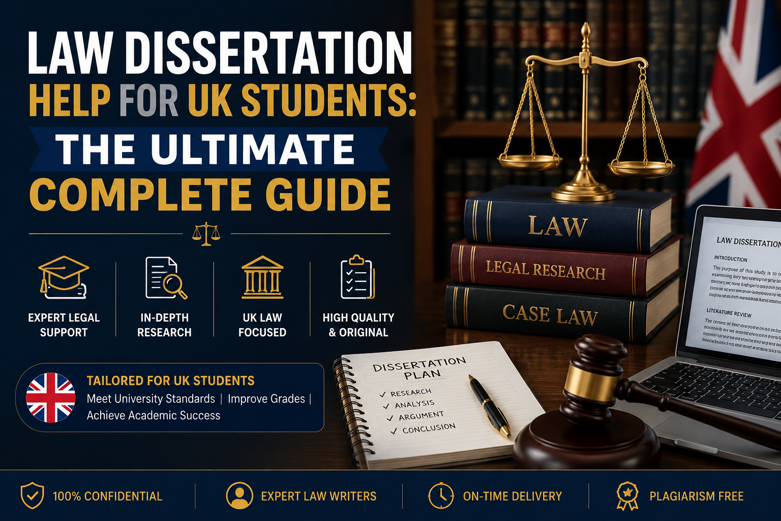 Law Dissertation Help for UK Students: The Ultimate Complete Guide