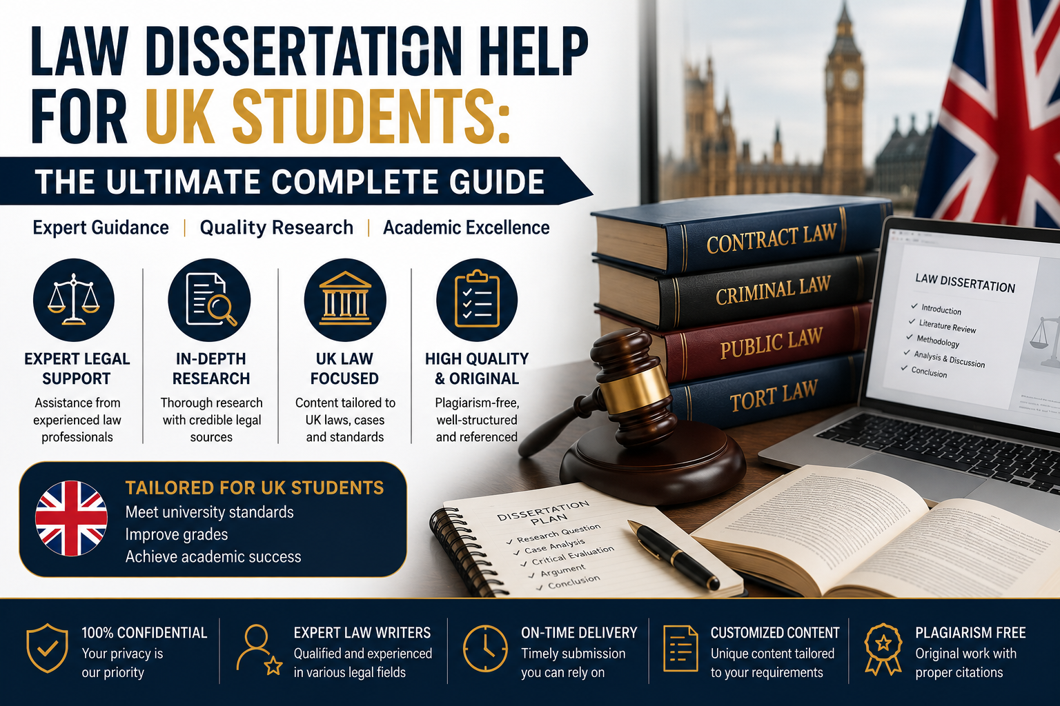 Law Dissertation Help for UK Students: The Ultimate Complete Guide