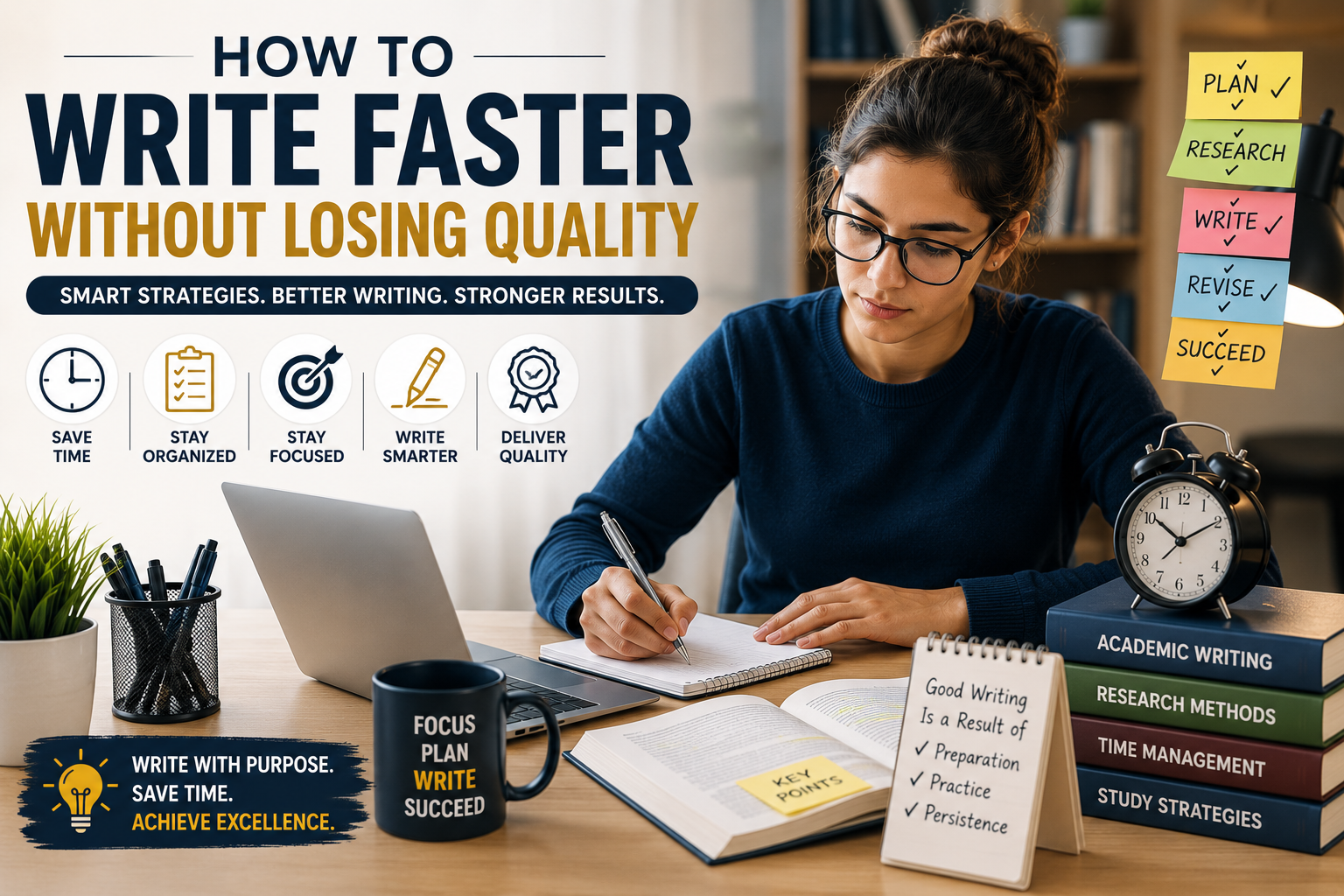 Learn how to write assignments faster without sacrificing quality using proven academic writing strategies and productivity tips